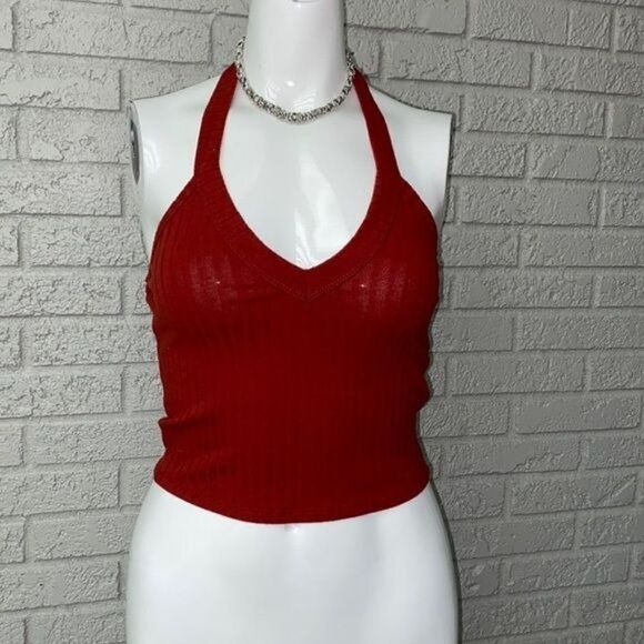 BOZZOLO Cropped Halter Top Size S - Picture 1 of 7